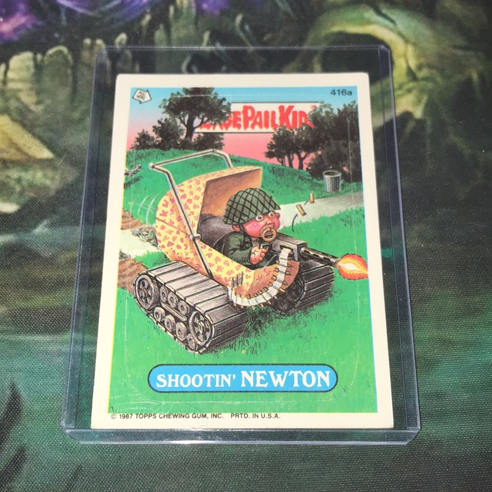 Garbage Pail Kids 416a Shootin’ Newton topps 1987